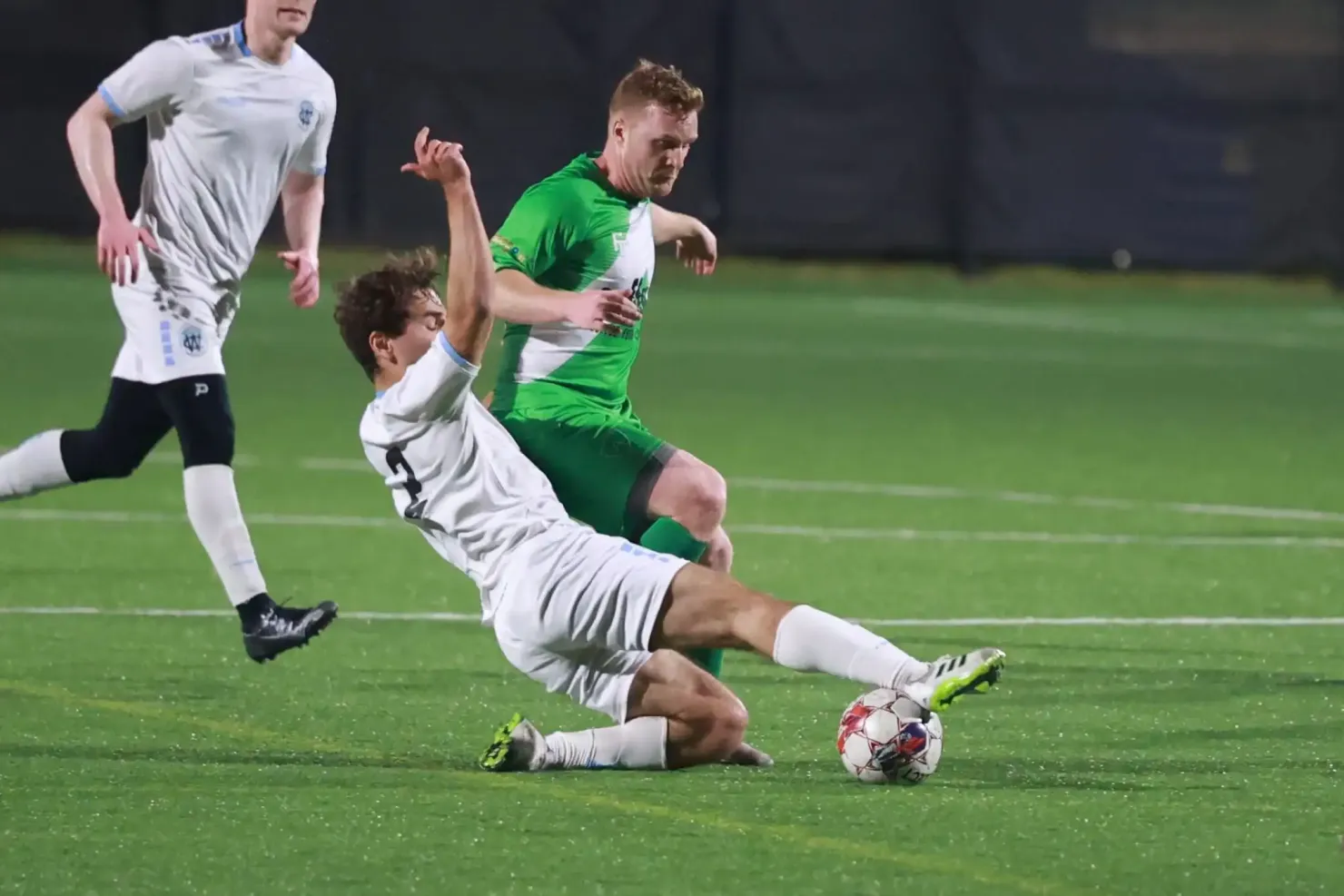 Alloy player breaking past a defender